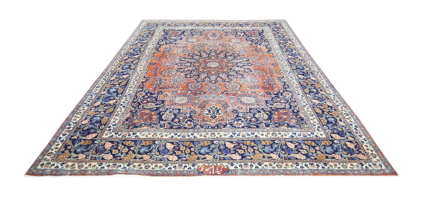 Handmade Vintage Persian Moud Rug | 353 x 250 cm | 11'7" x 8'2" - Najaf Rugs & Textile