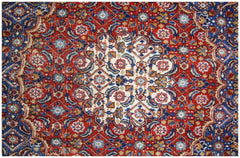 Handmade Vintage Persian Moud Rug | 361 x 260 cm | 11'10" x 8'6" - Najaf Rugs & Textile