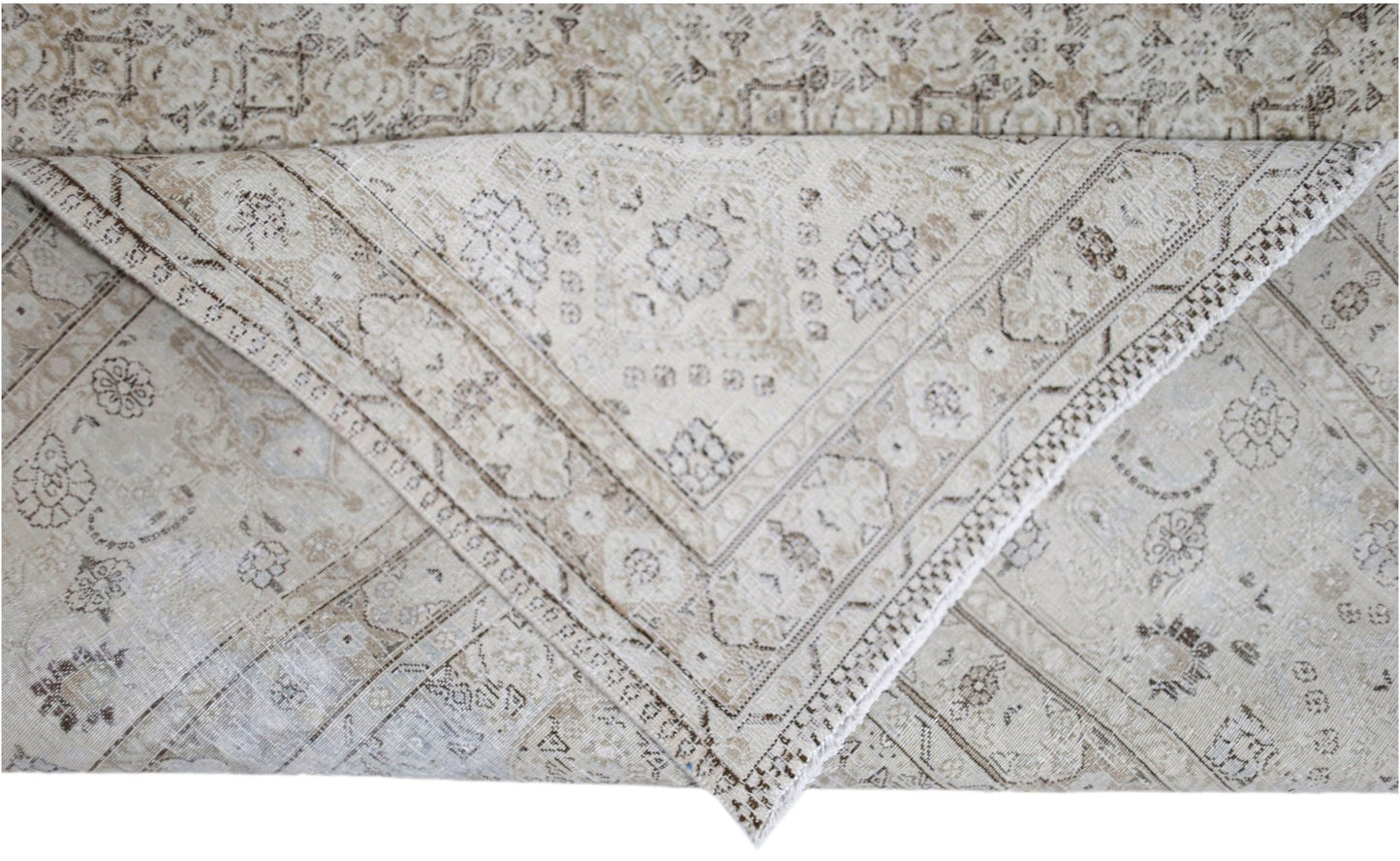 Handmade Vintage Persian Tabriz Rug | 378 x 288 cm | 12'5" x 9'5" - Najaf Rugs & Textile