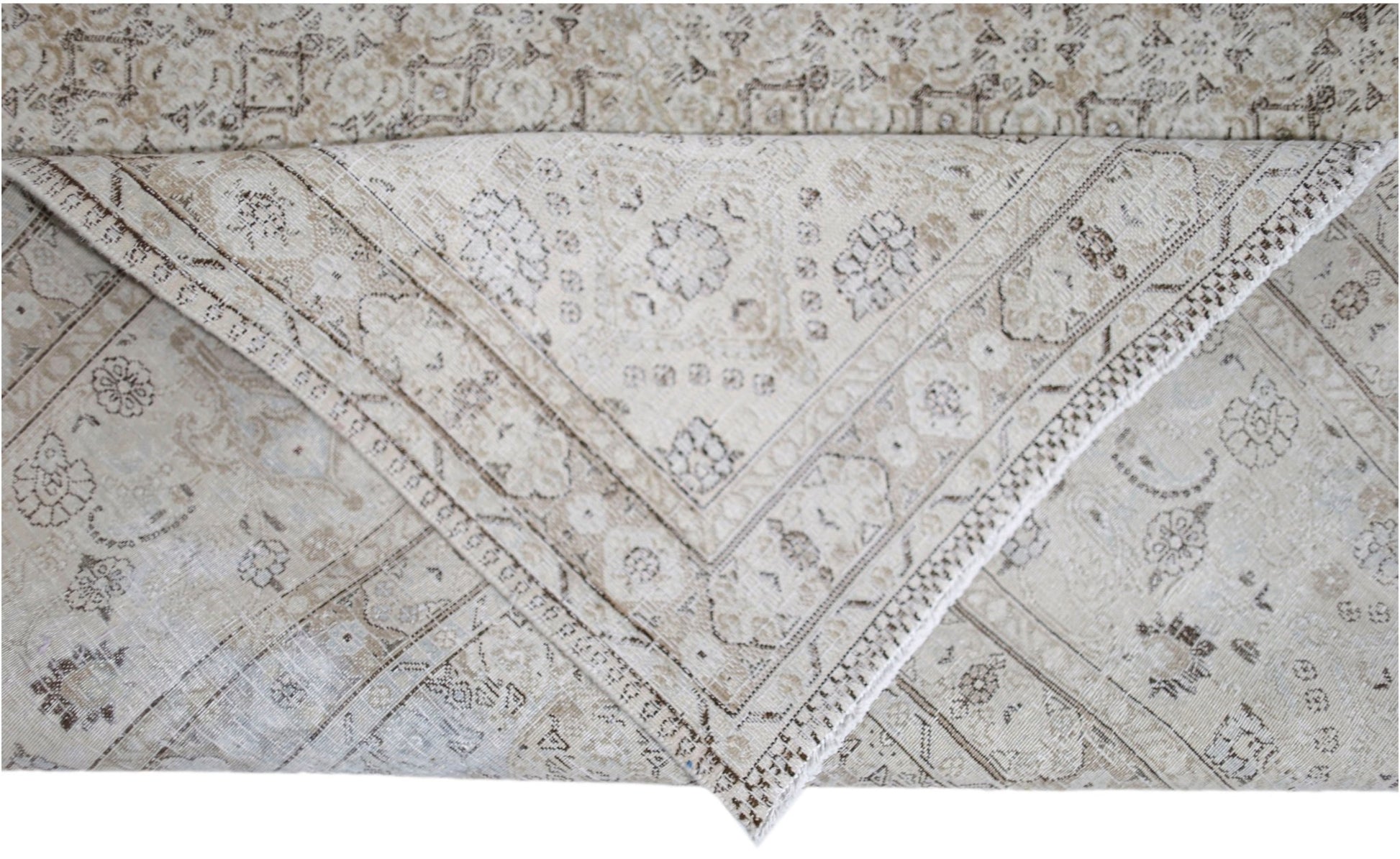 Handmade Vintage Persian Tabriz Rug | 378 x 288 cm | 12'5" x 9'5" - Najaf Rugs & Textile