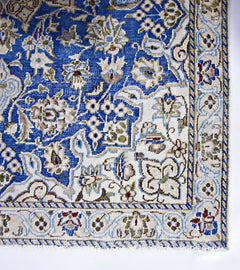 Handmade Vintage Persian Nain Rug | 136 x 89 cm | 4'6" x 2'11" - Najaf Rugs & Textile