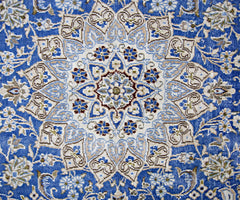 Handmade Vintage Persian Nain Rug | 136 x 89 cm | 4'6" x 2'11" - Najaf Rugs & Textile