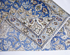 Handmade Vintage Persian Nain Rug | 136 x 89 cm | 4'6" x 2'11" - Najaf Rugs & Textile