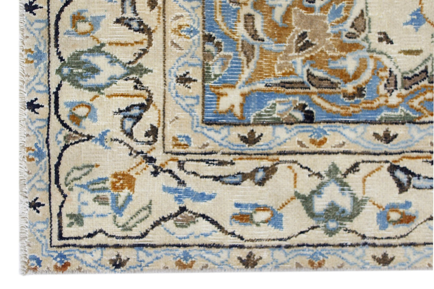 Handmade Vintage Persian Nain Rug | 181 x 115 cm | 5'11" x 3'9" - Najaf Rugs & Textile