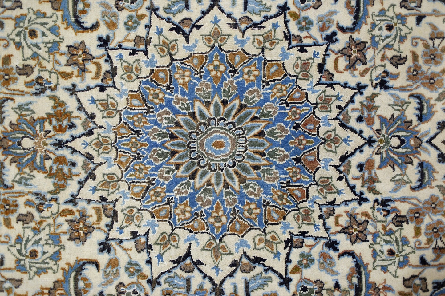 Handmade Vintage Persian Nain Rug | 181 x 115 cm | 5'11" x 3'9" - Najaf Rugs & Textile