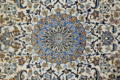 Handmade Vintage Persian Nain Rug | 181 x 115 cm | 5'11" x 3'9" - Najaf Rugs & Textile