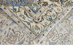 Handmade Vintage Persian Nain Rug | 181 x 115 cm | 5'11" x 3'9" - Najaf Rugs & Textile