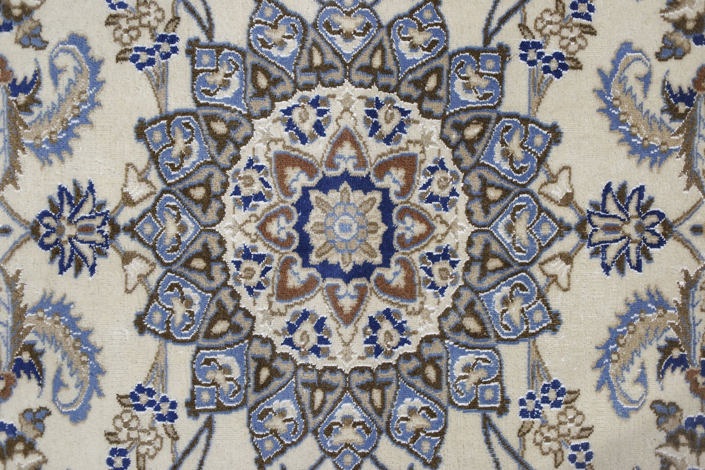 Handmade Vintage Persian Nain Rug | 187 x 121 cm | 6'2" x 4' - Najaf Rugs & Textile