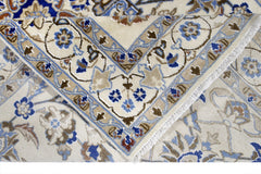 Handmade Vintage Persian Nain Rug | 187 x 121 cm | 6'2" x 4' - Najaf Rugs & Textile