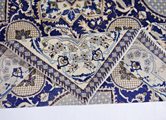 Handmade Vintage Persian Nain Rug | 193 x 189 cm | 6'4" x 6'2" - Najaf Rugs & Textile