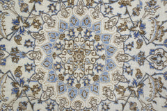 Handmade Vintage Persian Nain Rug | 203 x 120 cm | 6'8" x 3'11" - Najaf Rugs & Textile