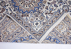 Handmade Vintage Persian Nain Rug | 253 x 202 cm | 8'3" x 6'7" - Najaf Rugs & Textile