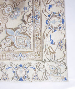 Handmade Vintage Persian Nain Rug | 255 x 171 cm | 8'4" x 5'7" - Najaf Rugs & Textile