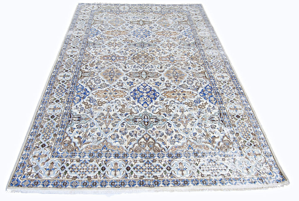 Vintage Persian Nain Rug