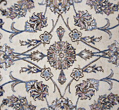 Handmade Vintage Persian Nain Rug | 290 x 191 cm | 9'6" x 6'3" - Najaf Rugs & Textile