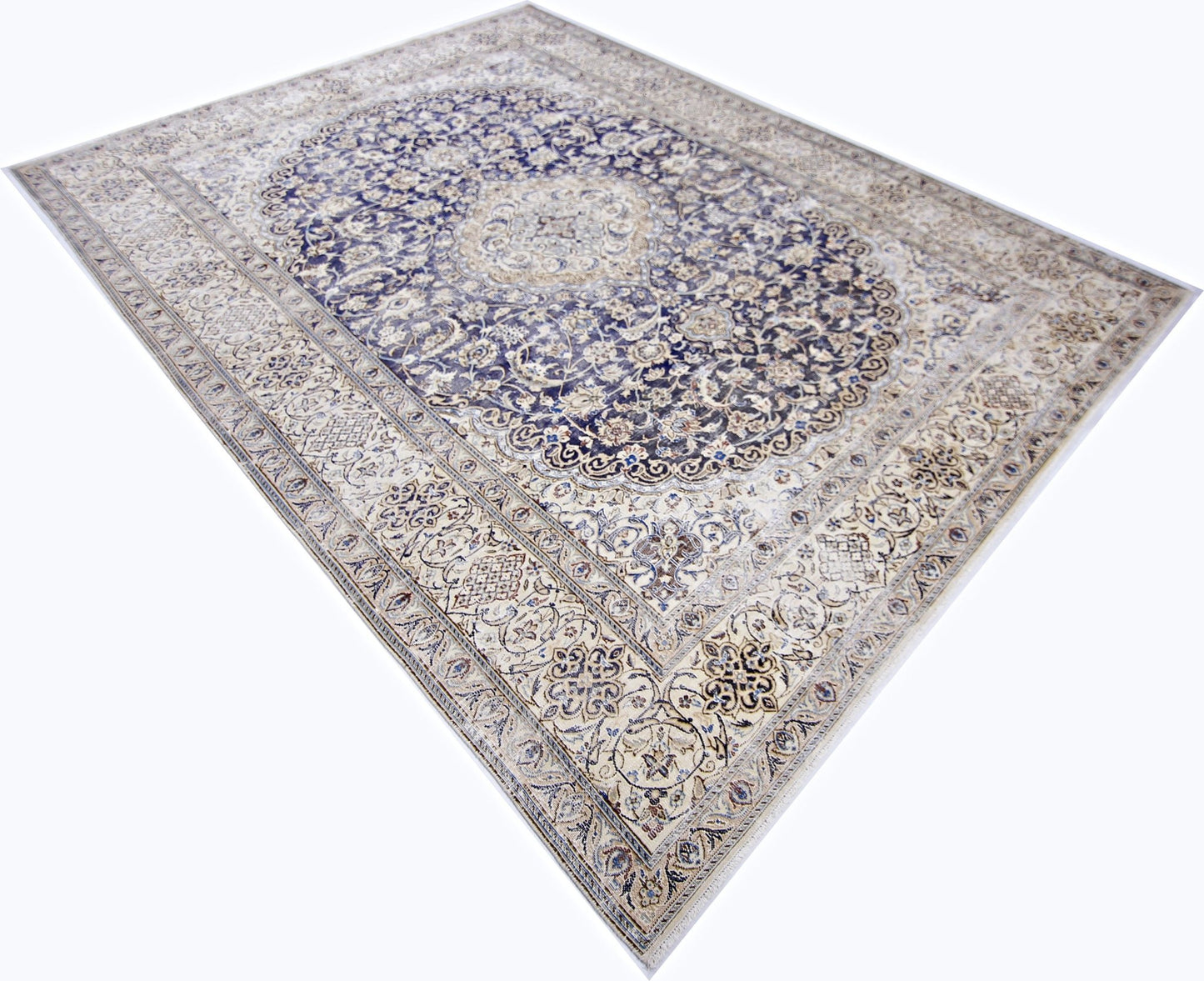 Handmade Vintage Persian Kerman Rug | 334 x 242 cm | 11' x 7'11" - Najaf Rugs & Textile