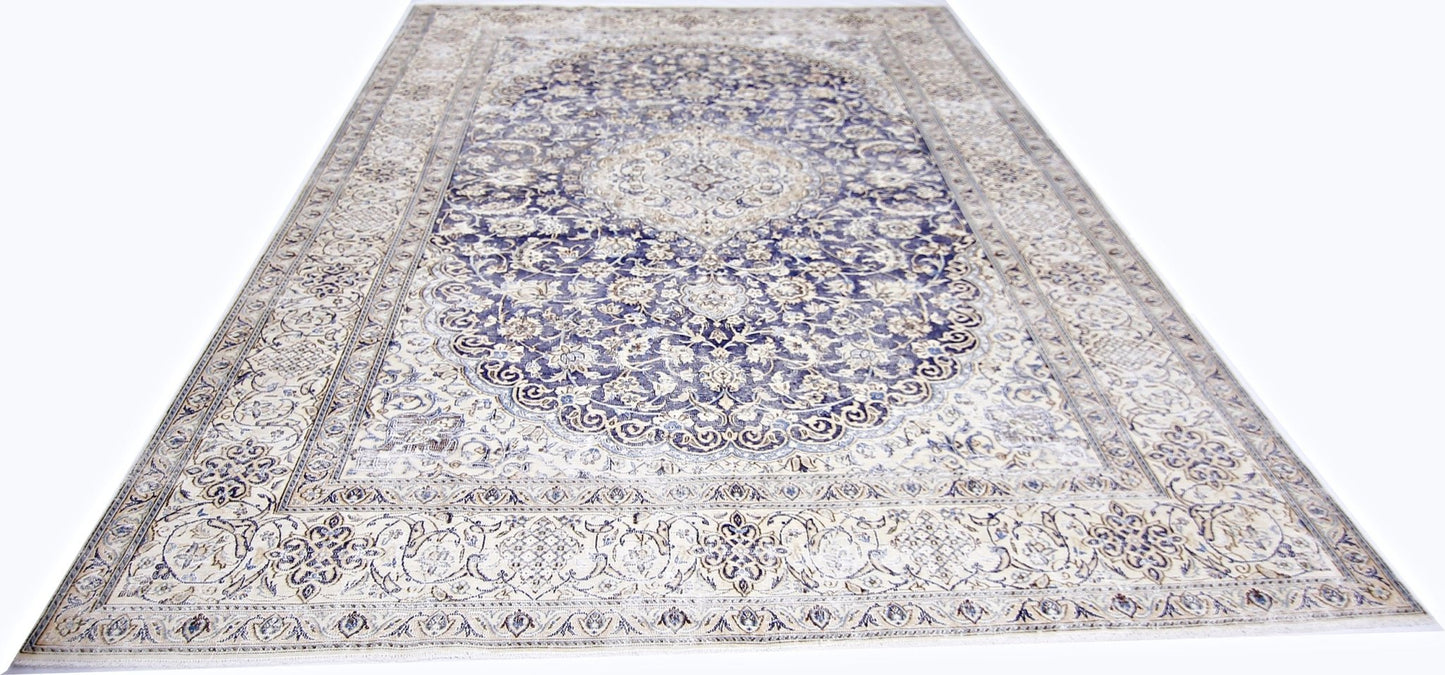 Handmade Vintage Persian Kerman Rug | 334 x 242 cm | 11' x 7'11" - Najaf Rugs & Textile