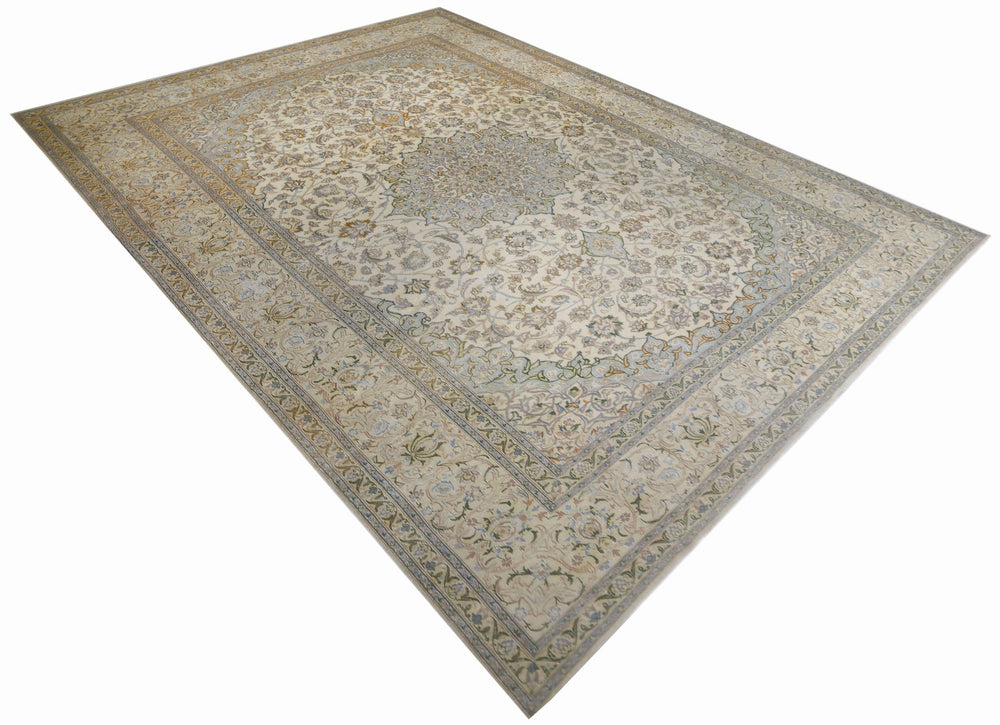 Vintage Persian Nain Rug