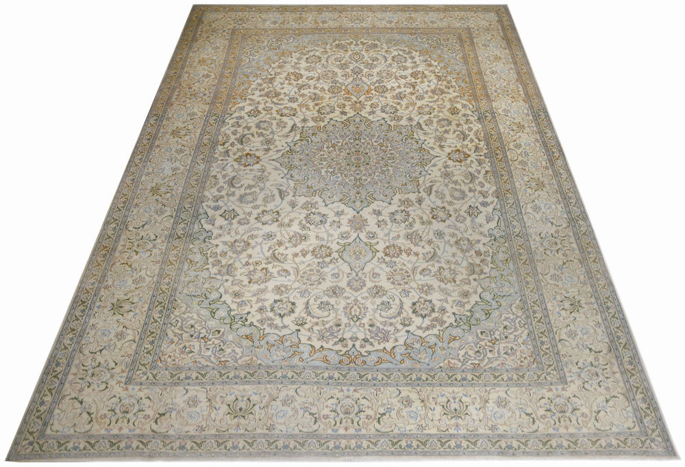 Vintage Persian Nain Rug