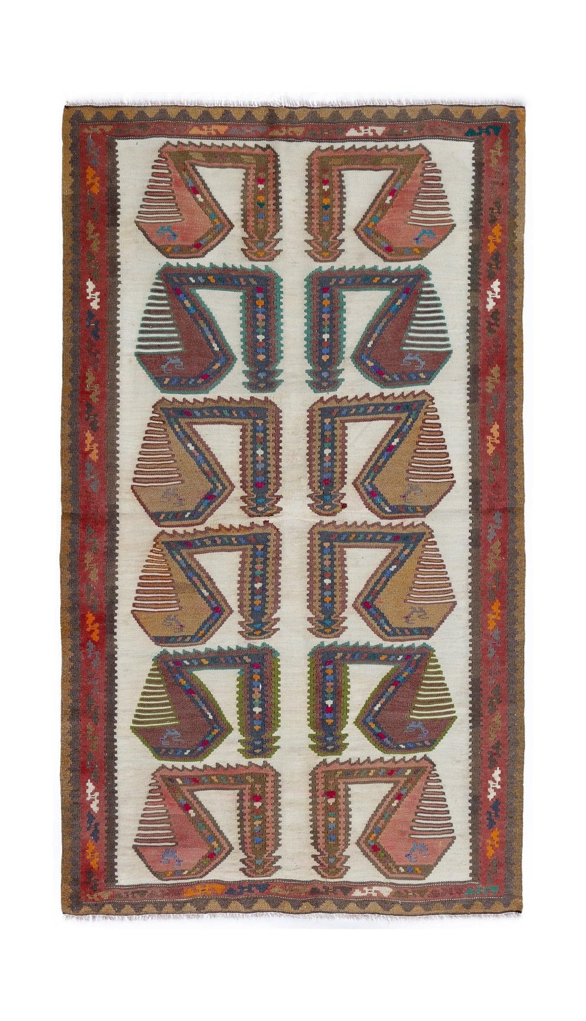 Vintage Persian Qashqai Kilim