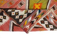 Handmade Vintage Persian Ghasghai Kilim | 212 x 129 cm | 6'11" x 4'3" - Najaf Rugs & Textile