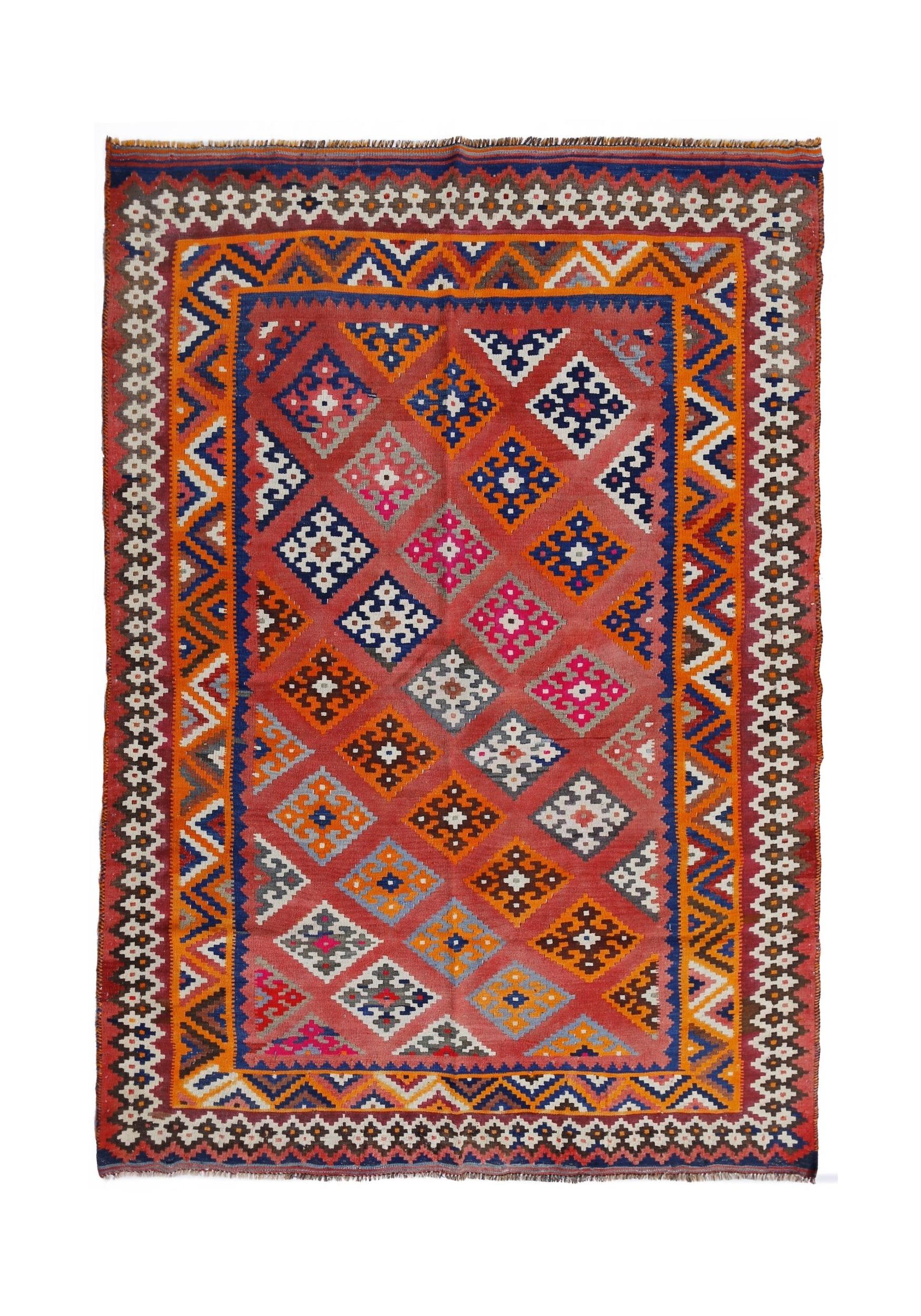 Vintage Persian Qashqai Kilim