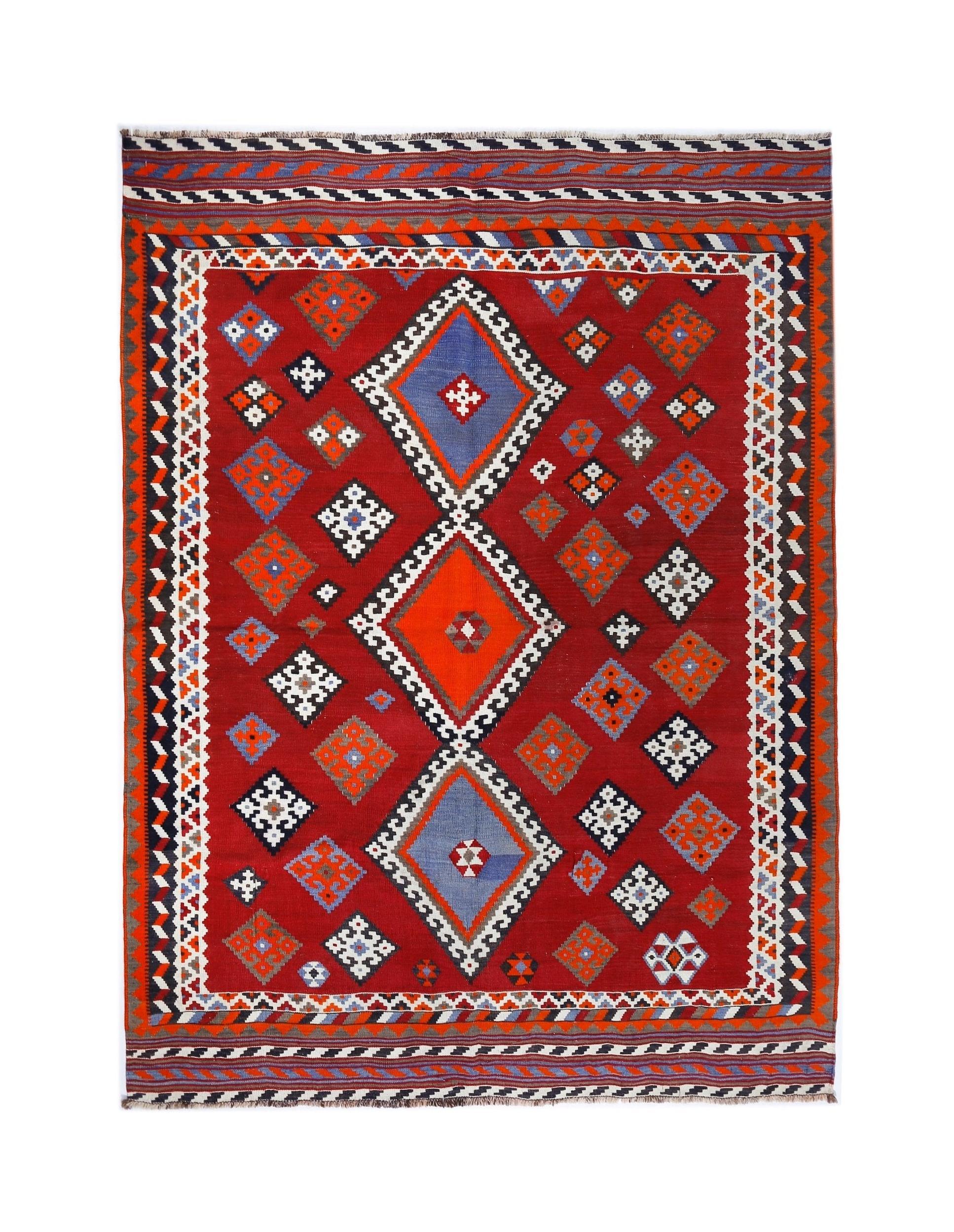 Vintage Persian Qashqai Kilim
