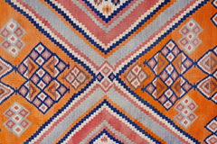 Handmade Vintage Persian Ghasghai Kilim | 250 x 186 cm | 8'3" x 6'1" - Najaf Rugs & Textile