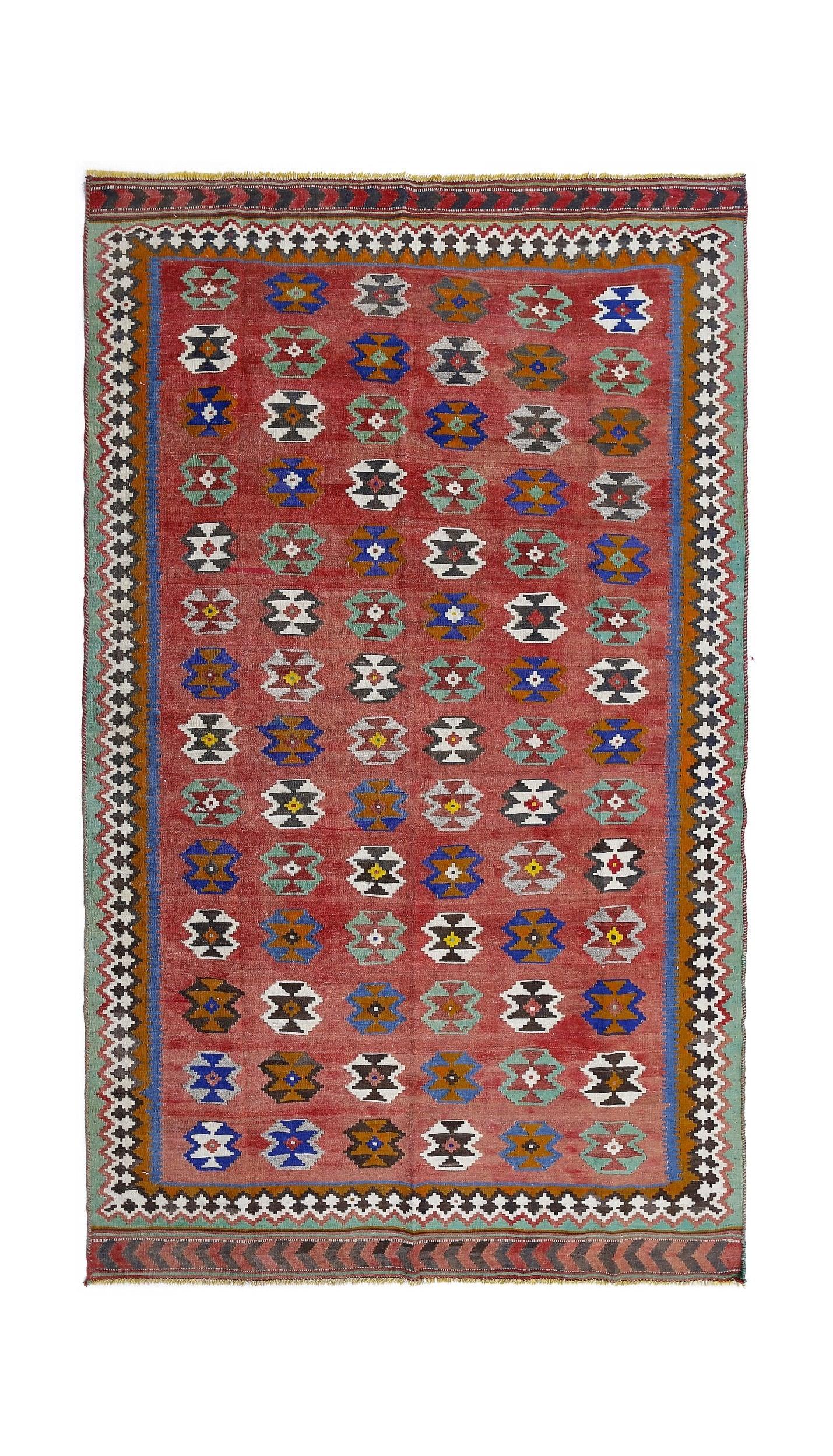 Vintage Persian Qashqai Kilim