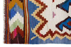 Handmade Vintage Persian Kilim | 264 x 193 cm | 8'8" x 6'4" - Najaf Rugs & Textile
