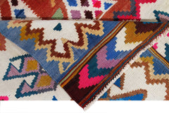 Handmade Vintage Persian Kilim | 264 x 193 cm | 8'8" x 6'4" - Najaf Rugs & Textile