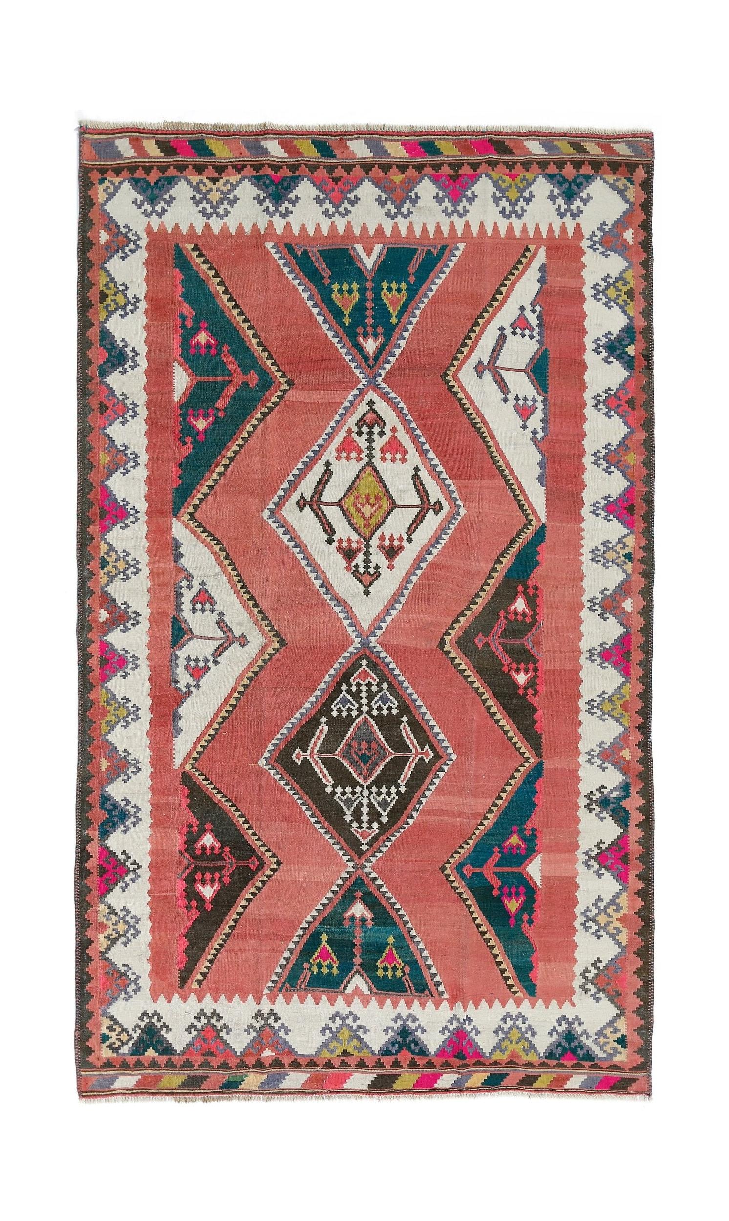 Vintage Persian Qashqai Kilim