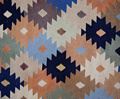 Handmade Vintage Persian Ghasghai Kilim | 289 x 158 cm | 9'6" x 5'2" - Najaf Rugs & Textile