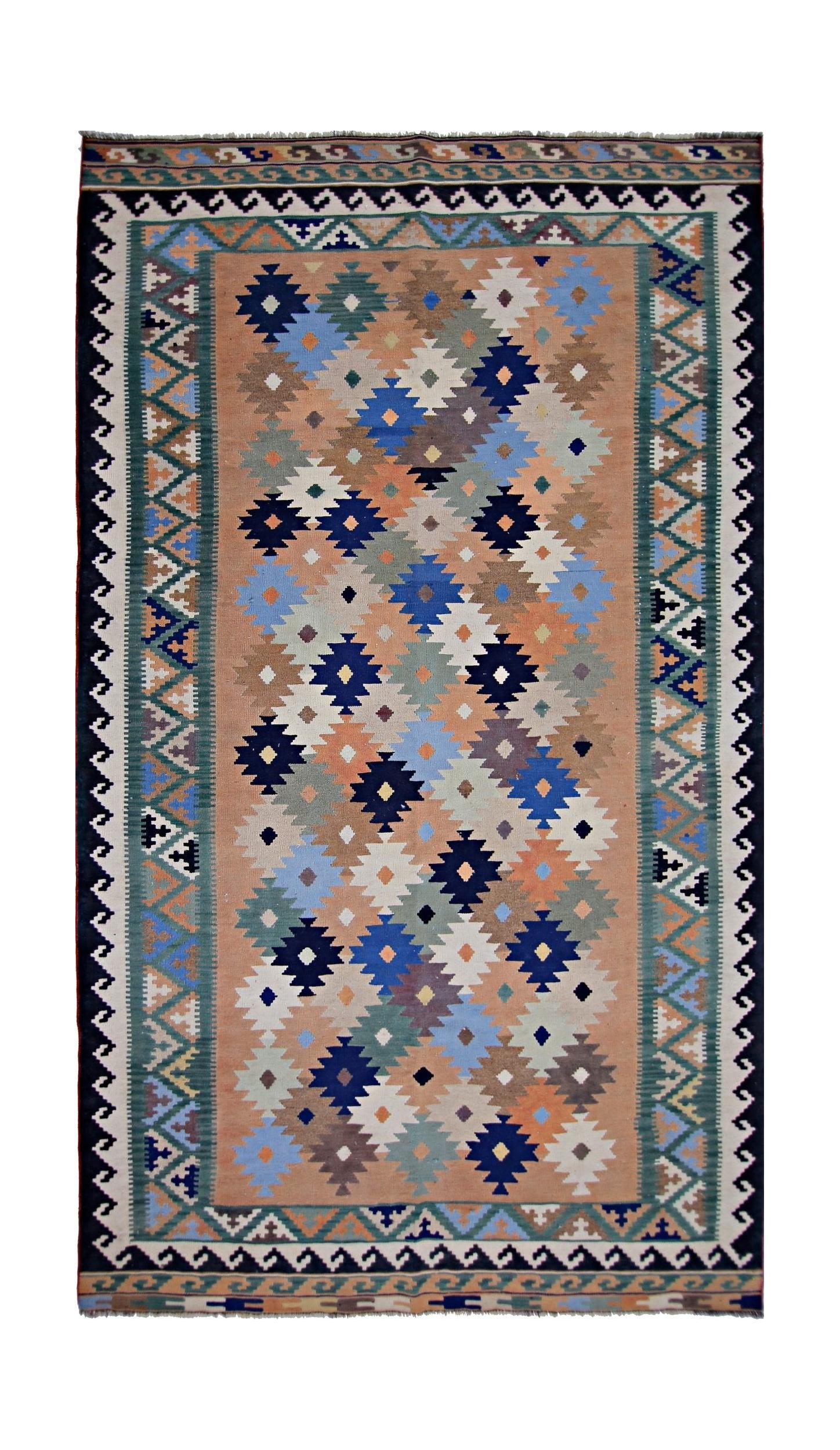 Vintage Persian Qashqai Kilim