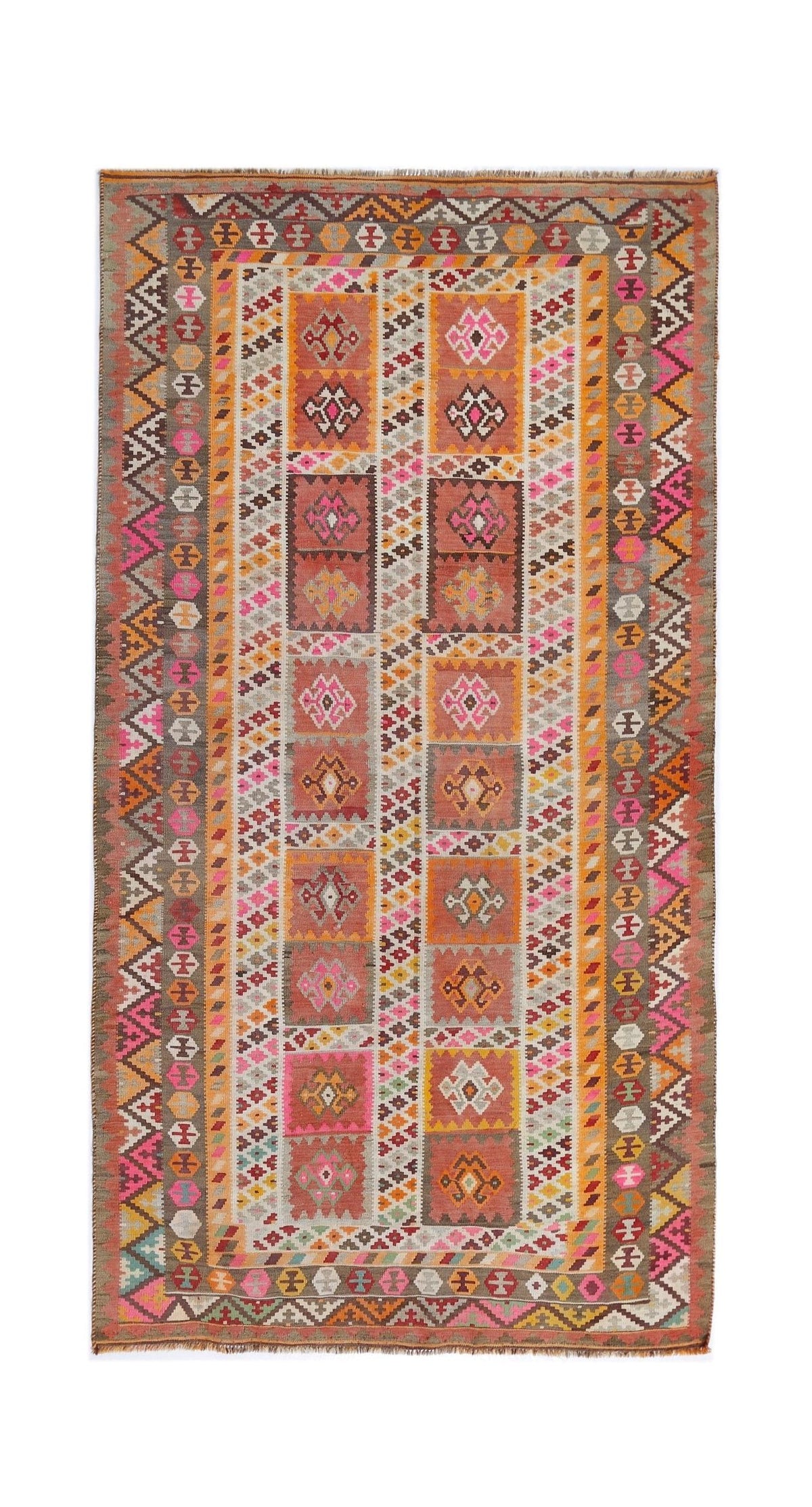 Vintage Persian Qashqai Kilim