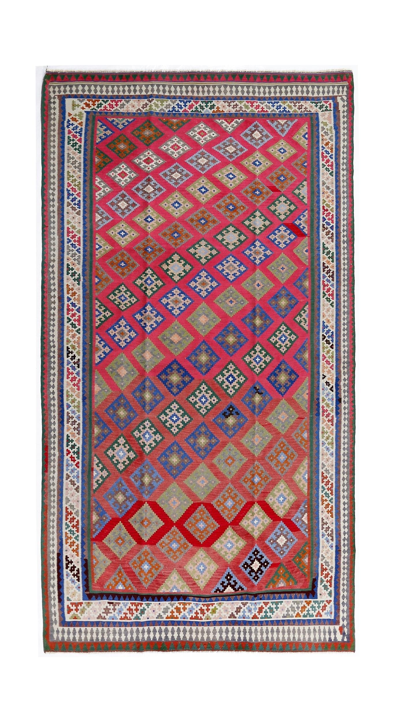 Vintage Persian Qashqai Kilim