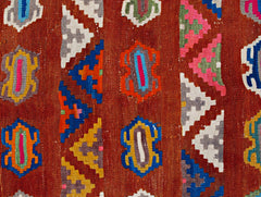 Handmade Vintage Persian Qashqai Kilim | 296 x 192 cm | 9'9" x 6'3" - Najaf Rugs & Textile