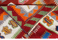 Handmade Vintage Persian Qashqai Kilim | 296 x 192 cm | 9'9" x 6'3" - Najaf Rugs & Textile