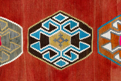 Handmade Vintage Persian Ghasghai Kilim Hallway Runner | 301 x 126 cm | 9'10" x 4'2" - Najaf Rugs & Textile