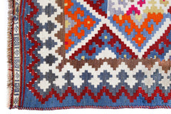 Handmade Vintage Persian Kilim Hallway Runner | 432 x 140 cm | 14'2" x 4'7" - Najaf Rugs & Textile