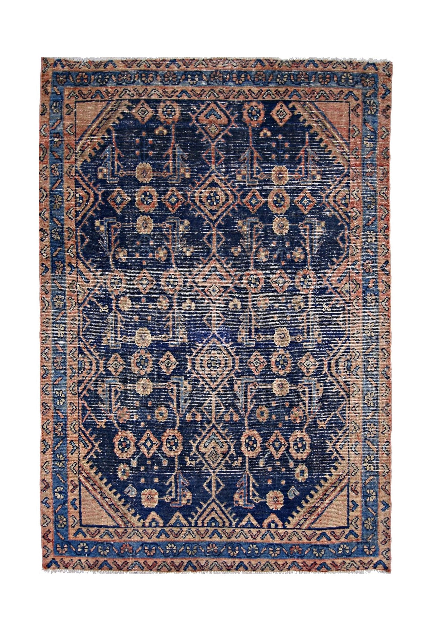 Handmade Vintage Persian Ghashghai Rug | 151 x 103 cm | 4'11" x 3'4" - Najaf Rugs & Textile