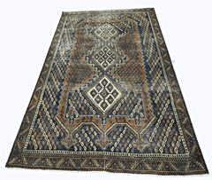 Handmade Vintage Persian Rug | 200 x 147 cm | 6'7" x 4'10" - Najaf Rugs & Textile
