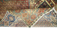 Handmade Vintage Persian Rug | 222 x 178 cm | 7'3" x 5'10" - Najaf Rugs & Textile