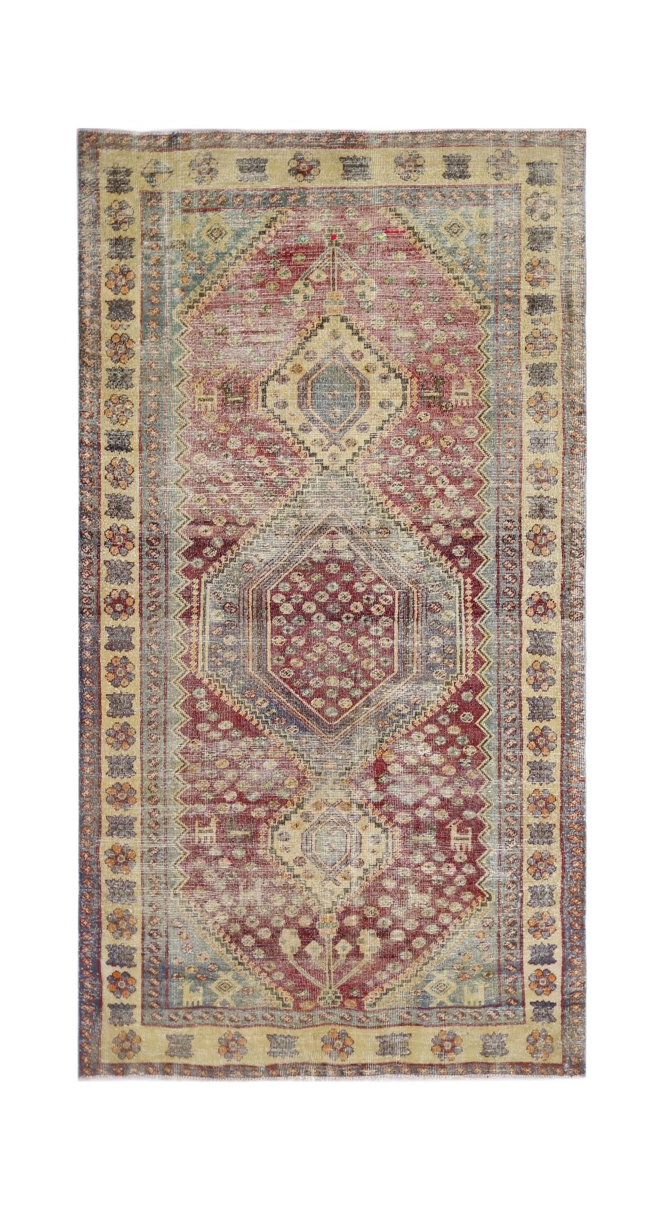 Vintage Persian Qashqai Rug