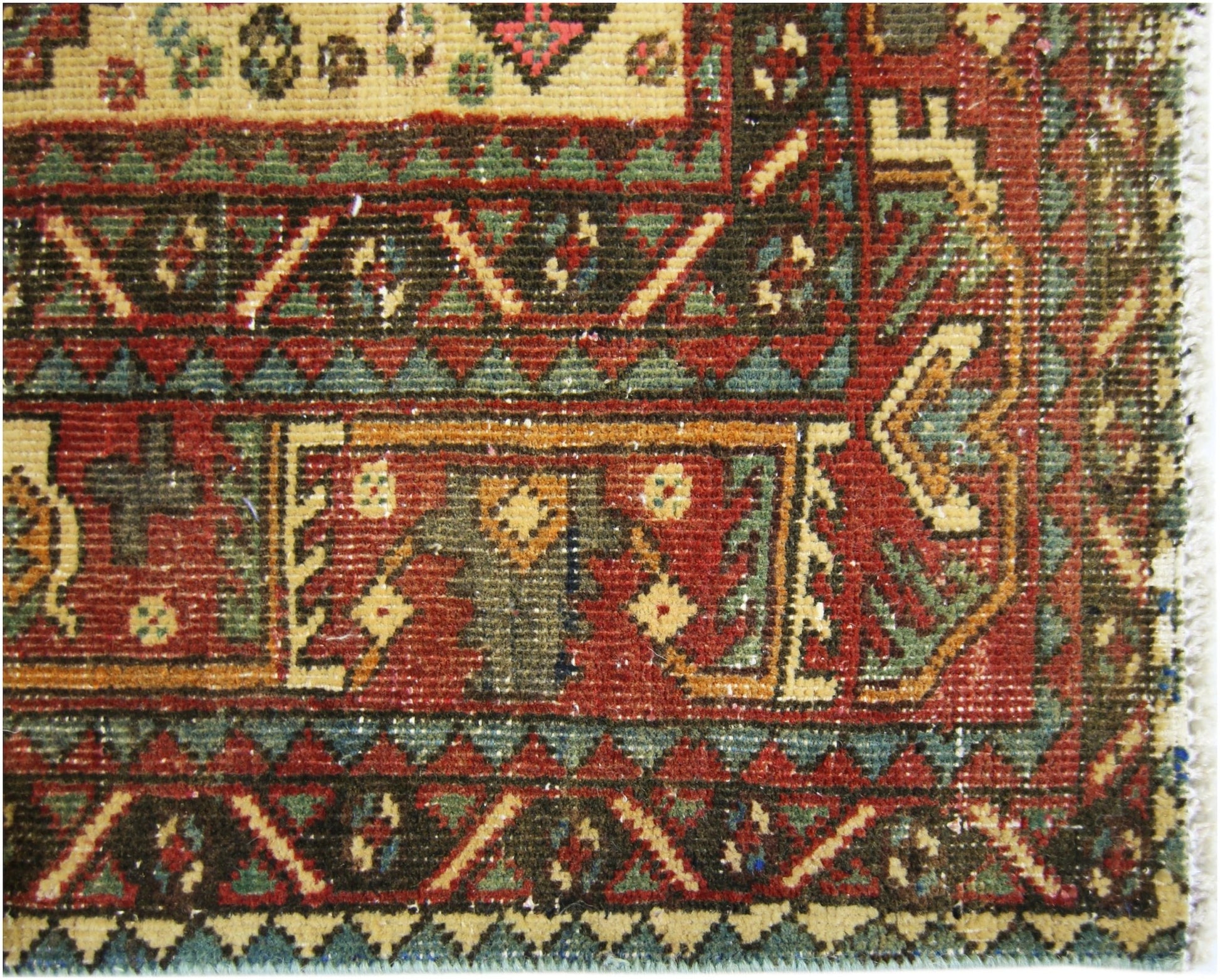 Handmade Vintage Persian Rug | 302 x 155 cm | 9'11" x 5'1" - Najaf Rugs & Textile