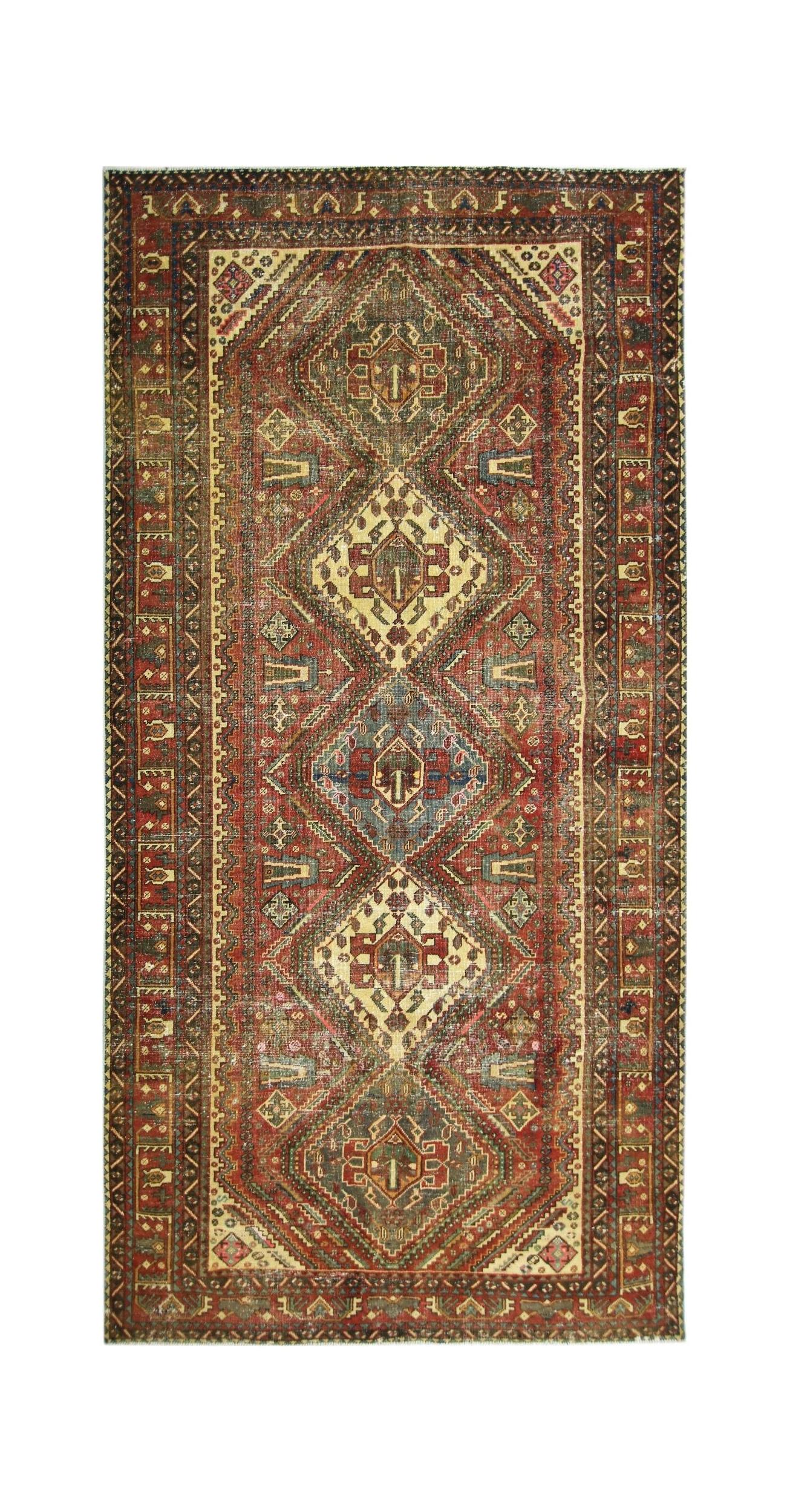 Vintage Persian Qashqai Rug