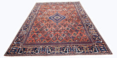 Handmade Vintage Persian Ghashghai Rug | 302 x 207 cm | 10'1" x 6'9" - Najaf Rugs & Textile