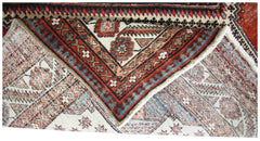 Handmade Vintage Persian Ghashghai Rug | 345 x 240 cm | 11'4" x 7'10" - Najaf Rugs & Textile