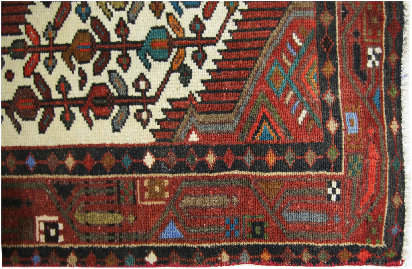 Handmade Vintage Persian Rug | 120 x 76 cm | 3'11" x 2'6" - Najaf Rugs & Textile