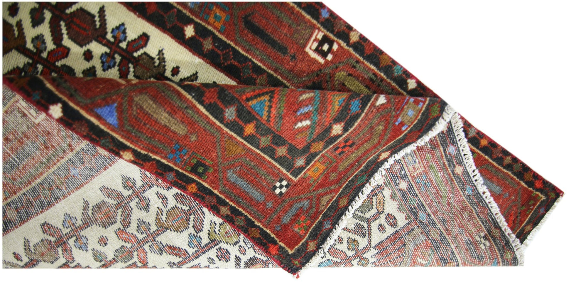 Handmade Vintage Persian Rug | 120 x 76 cm | 3'11" x 2'6" - Najaf Rugs & Textile